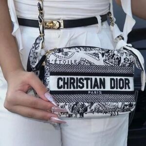Dior Monochrome Graphic Cosmetic Bag